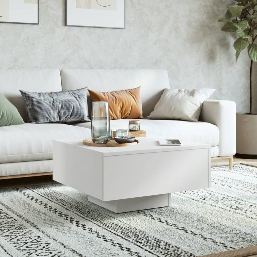Salontafel 60X60X3,5 Cm Spaanplaat Wit