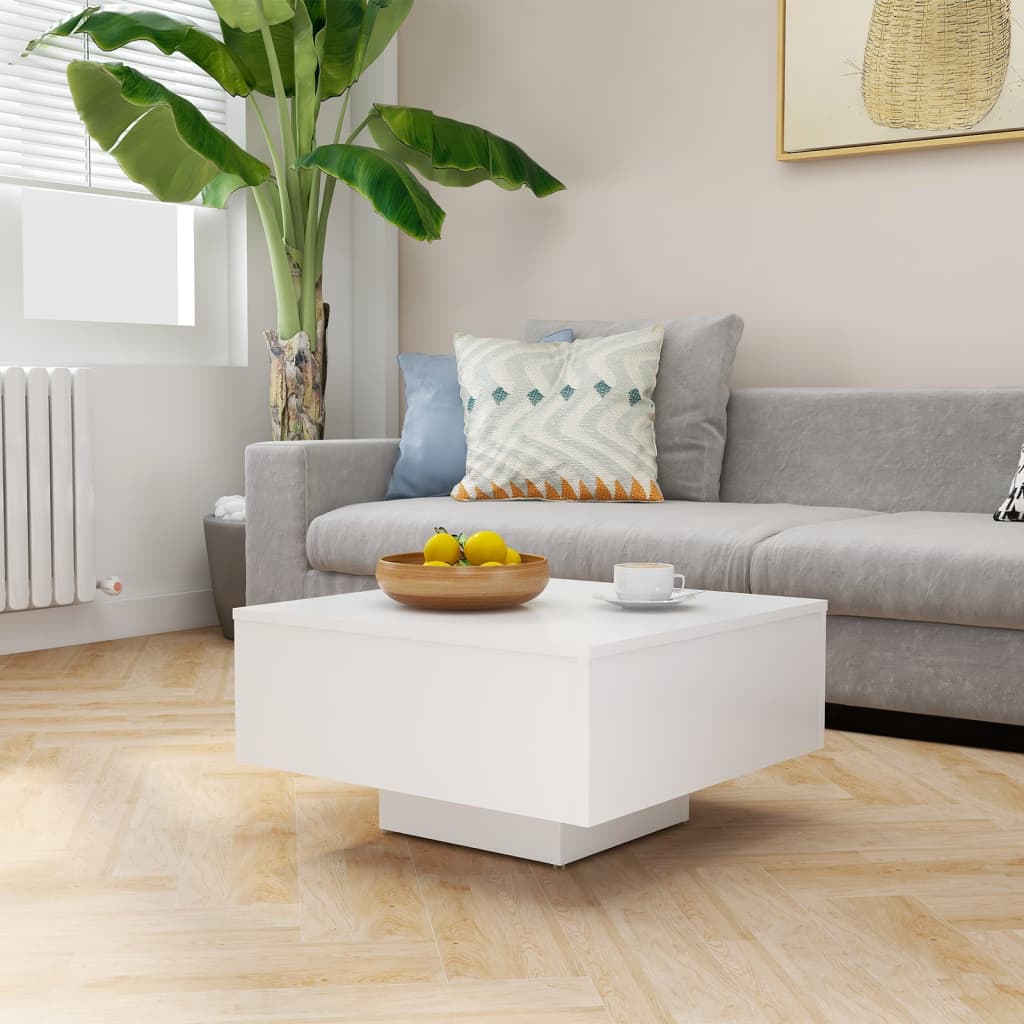 Salontafel 60X60X3,5 Cm Spaanplaat Wit