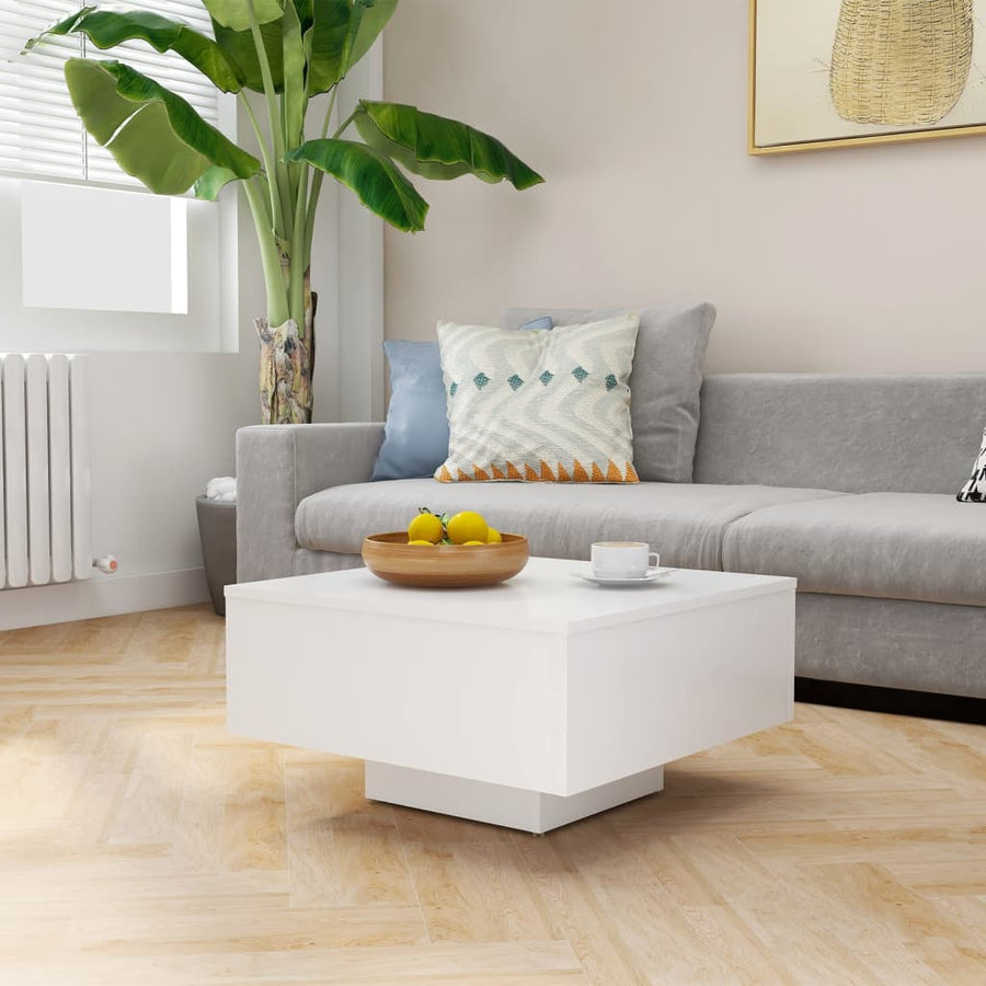 Salontafel 60X60X3,5 Cm Spaanplaat Wit