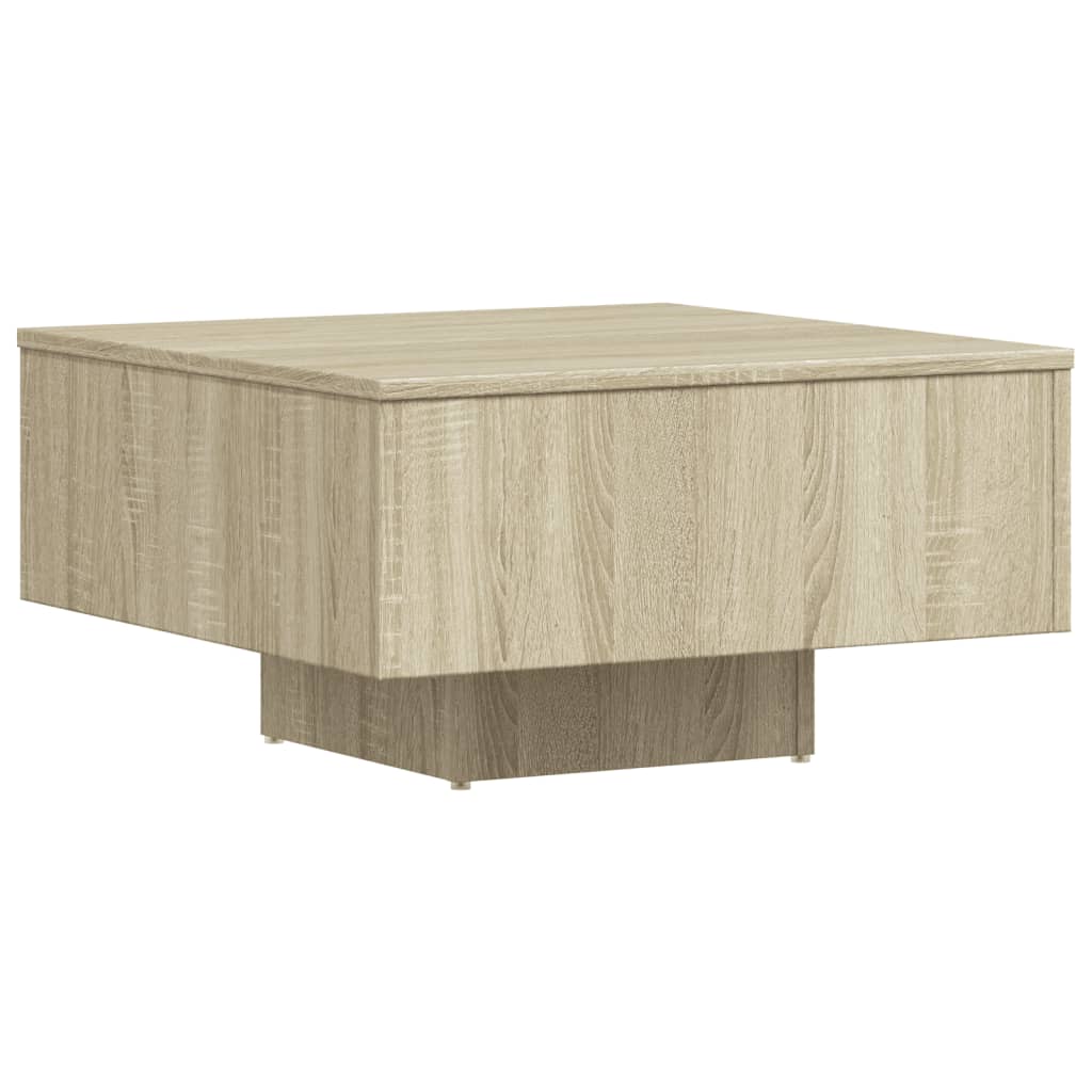 Salontafel 60X60X3,5 Cm Spaanplaat Kleurig Sonoma eiken
