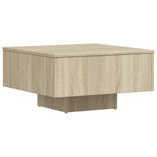 Salontafel 60X60X3,5 Cm Spaanplaat Kleurig Sonoma eiken