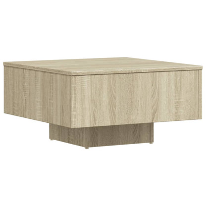 Salontafel 60X60X3,5 Cm Spaanplaat Kleurig Sonoma eiken