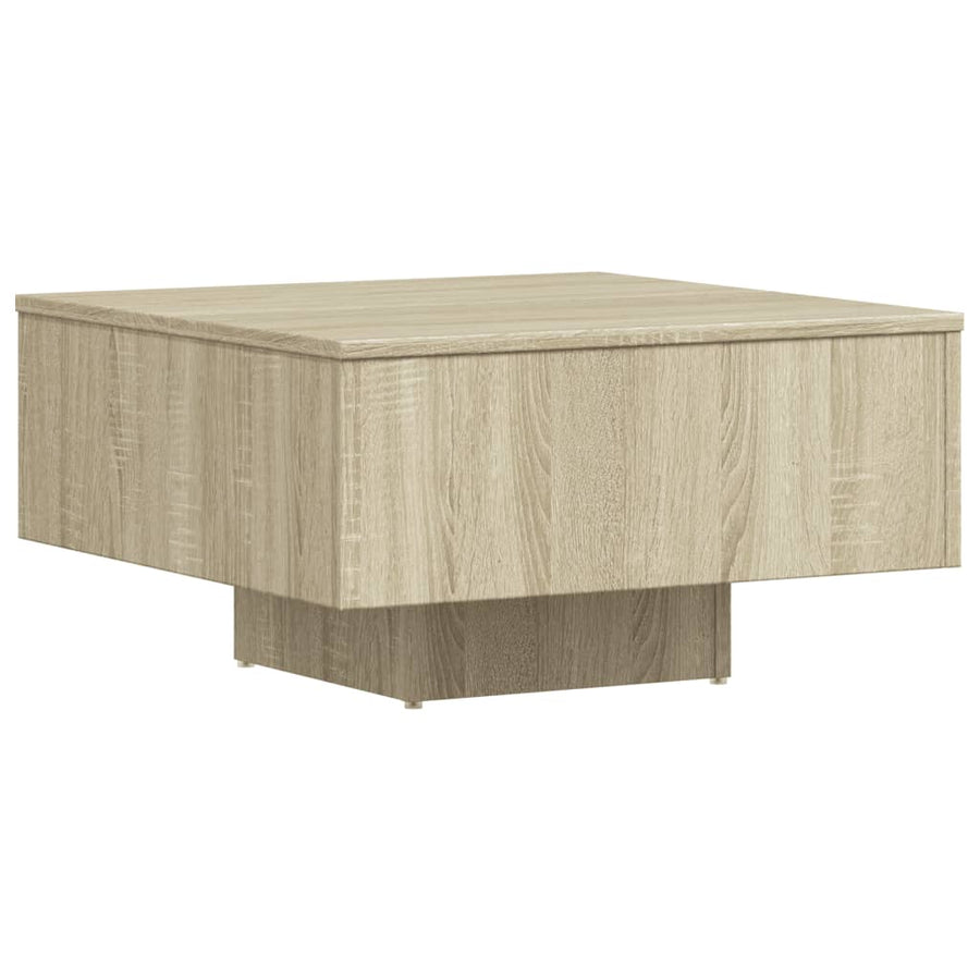 Salontafel 60X60X3,5 Cm Spaanplaat Kleurig Sonoma eiken