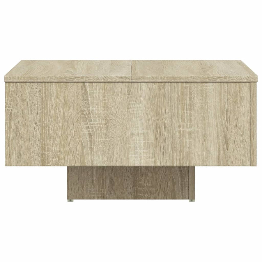 Salontafel 60X60X3,5 Cm Spaanplaat Kleurig Sonoma eiken