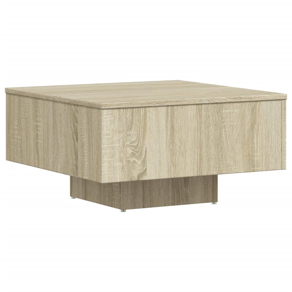 Salontafel 60X60X3,5 Cm Spaanplaat Kleurig Sonoma eiken