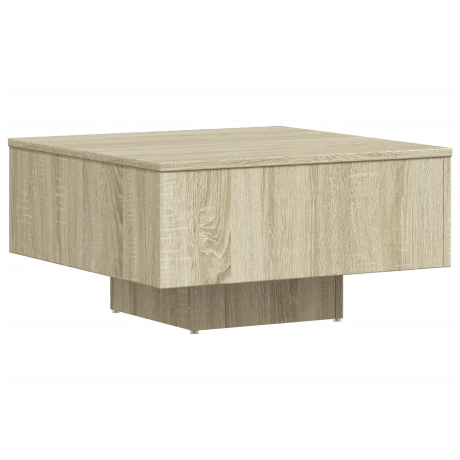 Salontafel 60X60X3,5 Cm Spaanplaat Kleurig Sonoma eiken