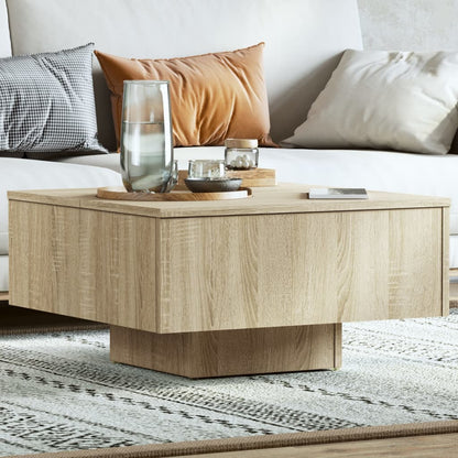 Salontafel 60X60X3,5 Cm Spaanplaat Kleurig Sonoma eiken