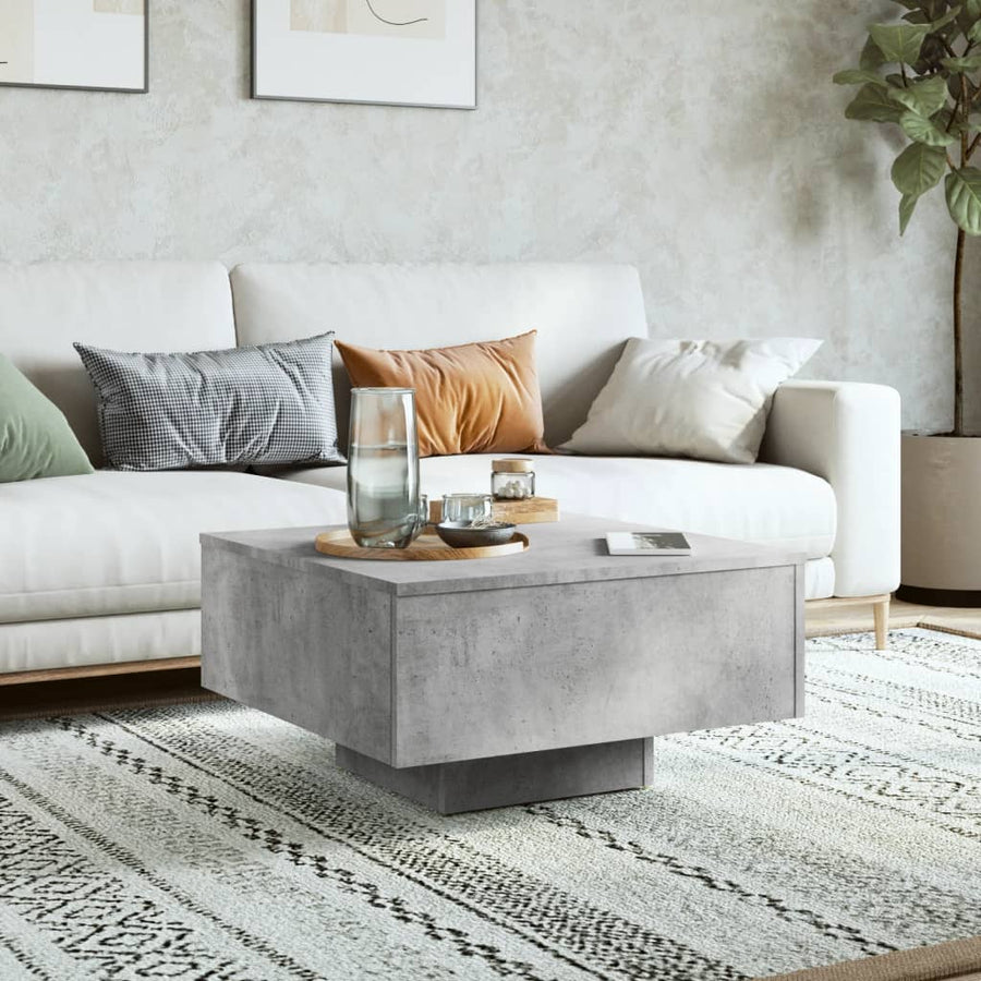 Salontafel 60X60X3,5 Cm Spaanplaat Betongrijs