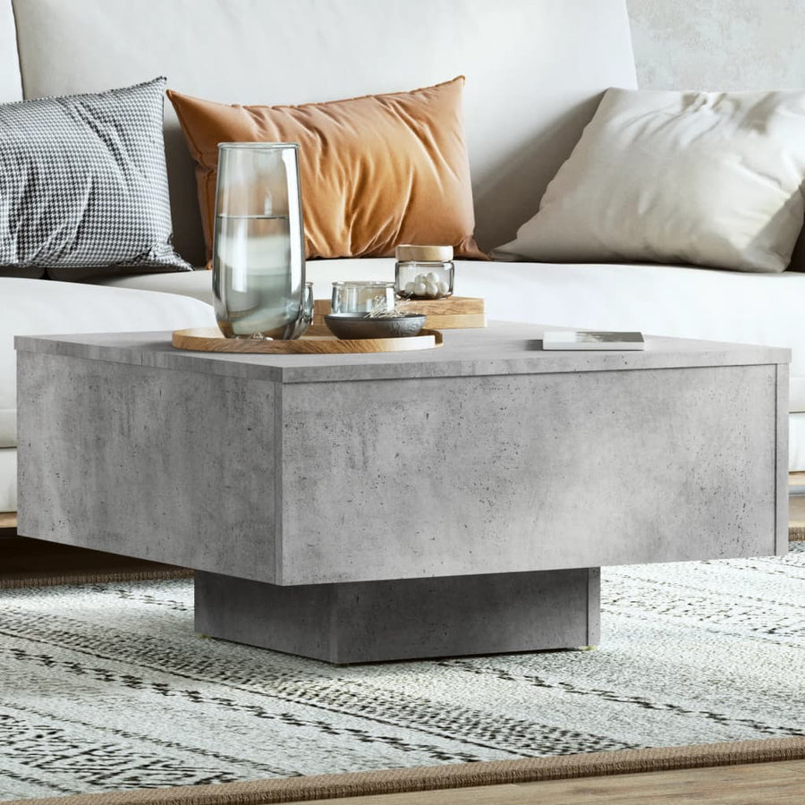 Salontafel 60X60X3,5 Cm Spaanplaat Betongrijs