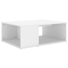 Salontafel 90X67X33 Cm Bewerkt Hout Wit