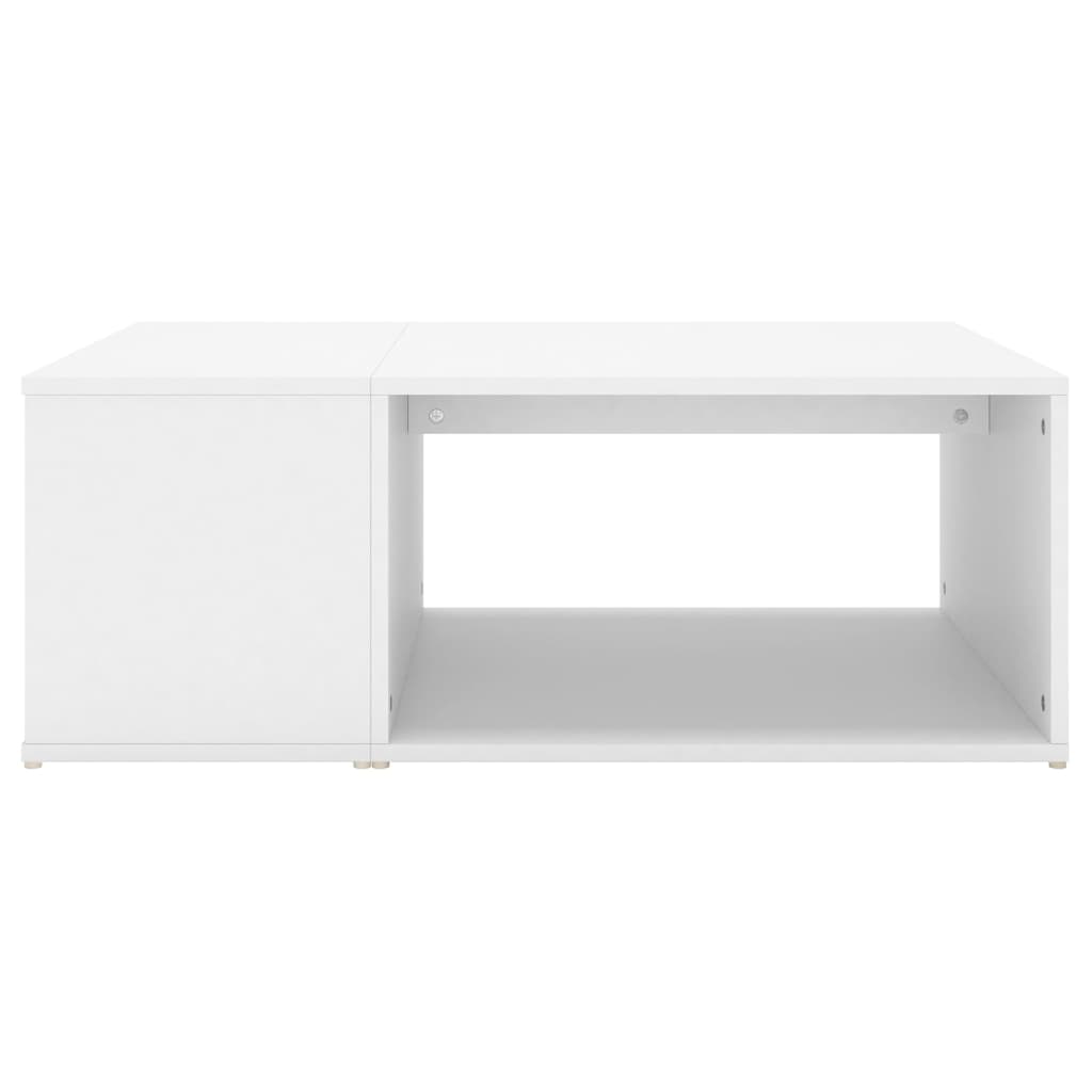 Salontafel 90X67X33 Cm Bewerkt Hout Wit
