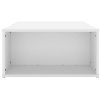 Salontafel 90X67X33 Cm Bewerkt Hout Wit