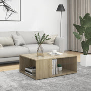 Coffee table 90x67x33 cm processed wood Sonoma oak color