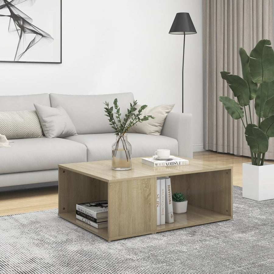 Salontafel 90X67X33 Cm Spaanplaat Kleurig Sonoma eiken
