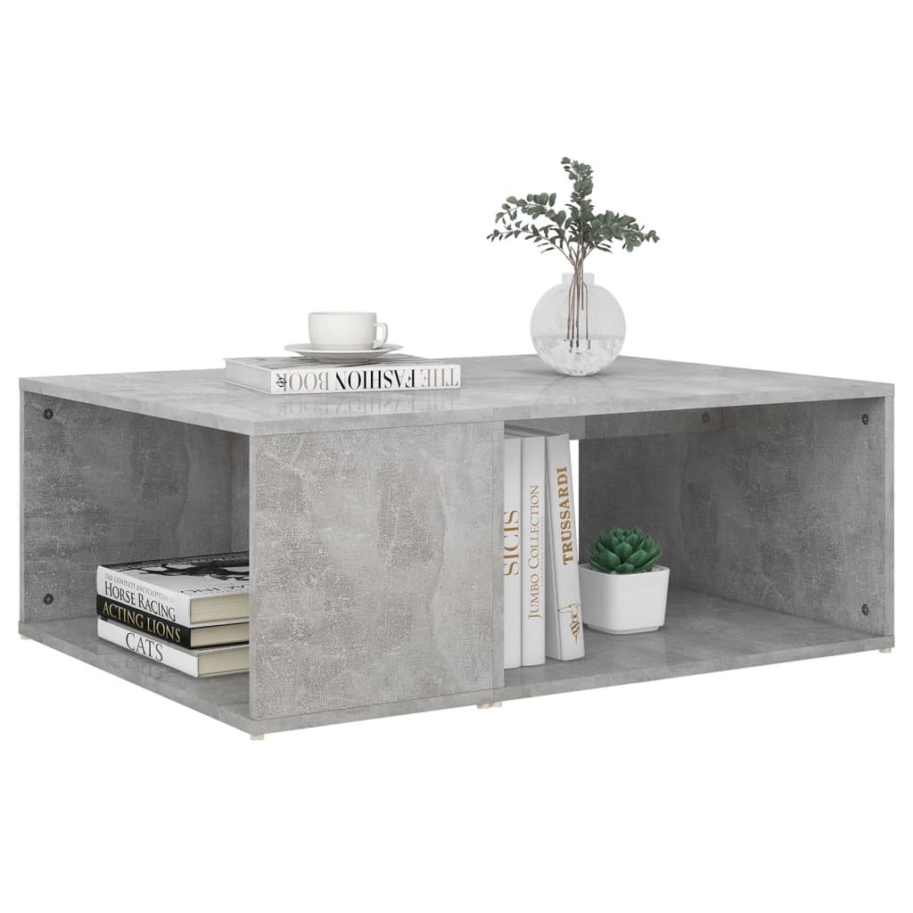 Salontafel 90X67X33 Cm Spaanplaat Betongrijs