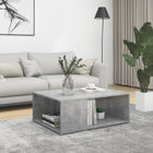 Coffee table 90x67x33 cm treated wood concrete grey