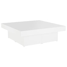 Salontafel 90X90X28 Cm Spaanplaat Wit