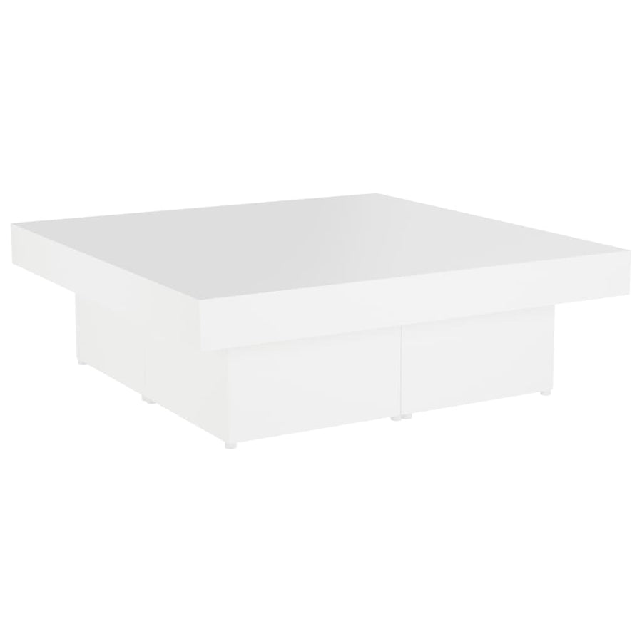 Salontafel 90X90X28 Cm Spaanplaat Wit