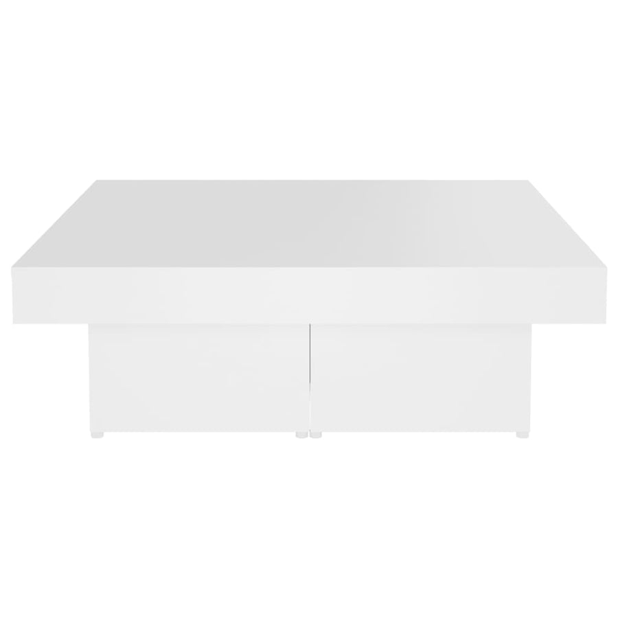 Salontafel 90X90X28 Cm Spaanplaat Wit