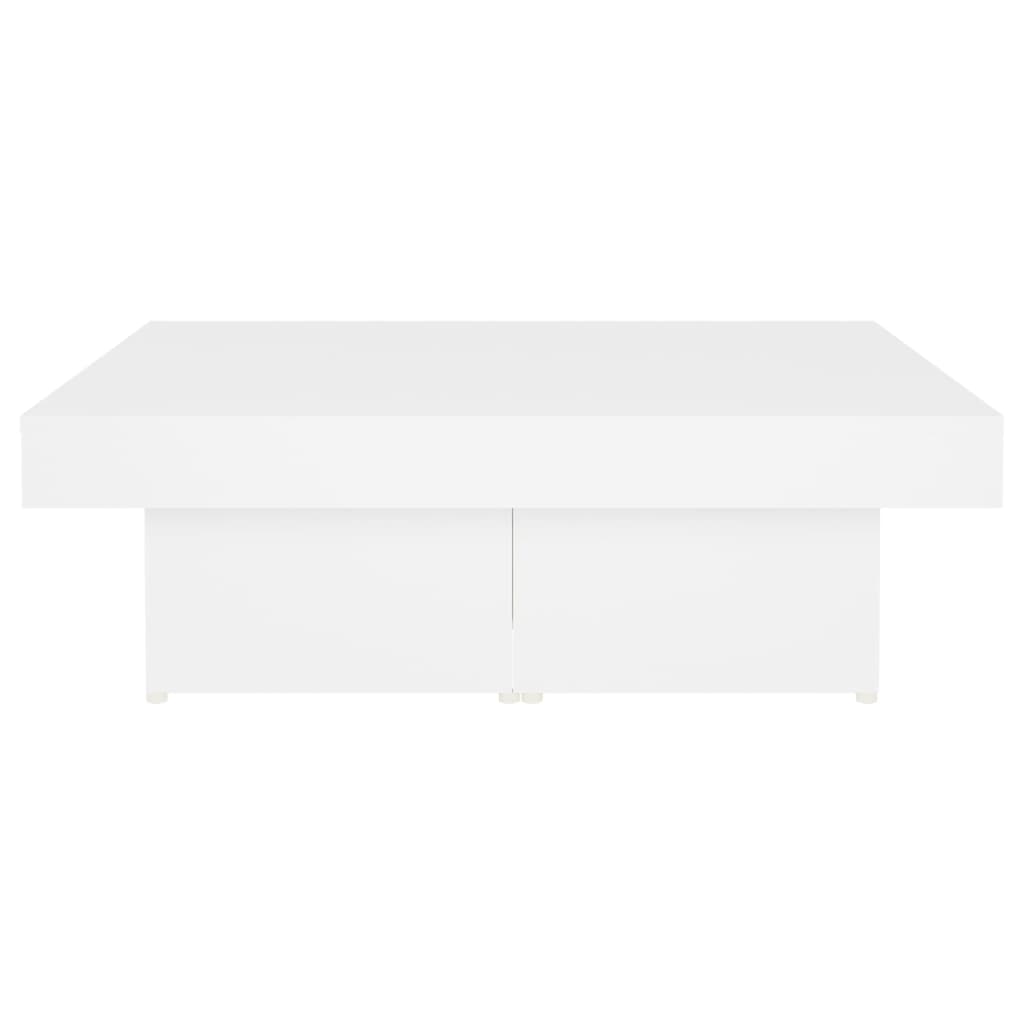 Salontafel 90X90X28 Cm Spaanplaat Wit