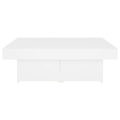 Salontafel 90X90X28 Cm Spaanplaat Wit