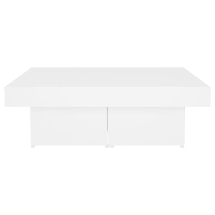Salontafel 90X90X28 Cm Spaanplaat Wit