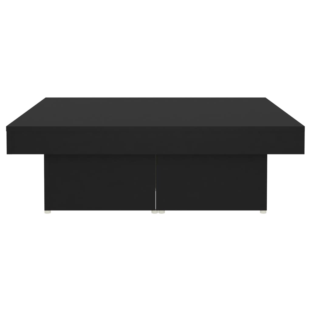 Salontafel 90X90X28 Cm Spaanplaat Zwart