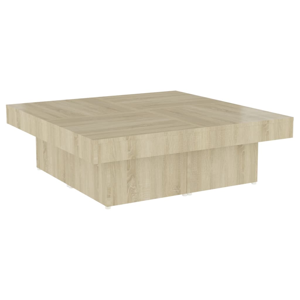 Salontafel 90X90X28 Cm Spaanplaat Sonoma Eikenkleurig 1