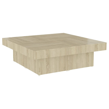 Salontafel 90X90X28 Cm Spaanplaat Sonoma Eikenkleurig 1