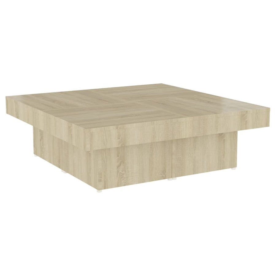 Salontafel 90X90X28 Cm Spaanplaat Sonoma Eikenkleurig 1