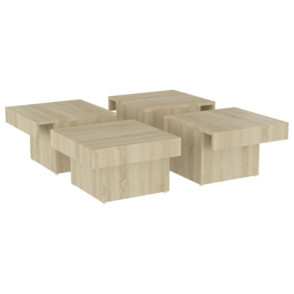 Salontafel 90X90X28 Cm Spaanplaat Sonoma Eikenkleurig 1
