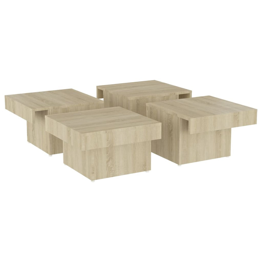 Salontafel 90X90X28 Cm Spaanplaat Sonoma Eikenkleurig 1