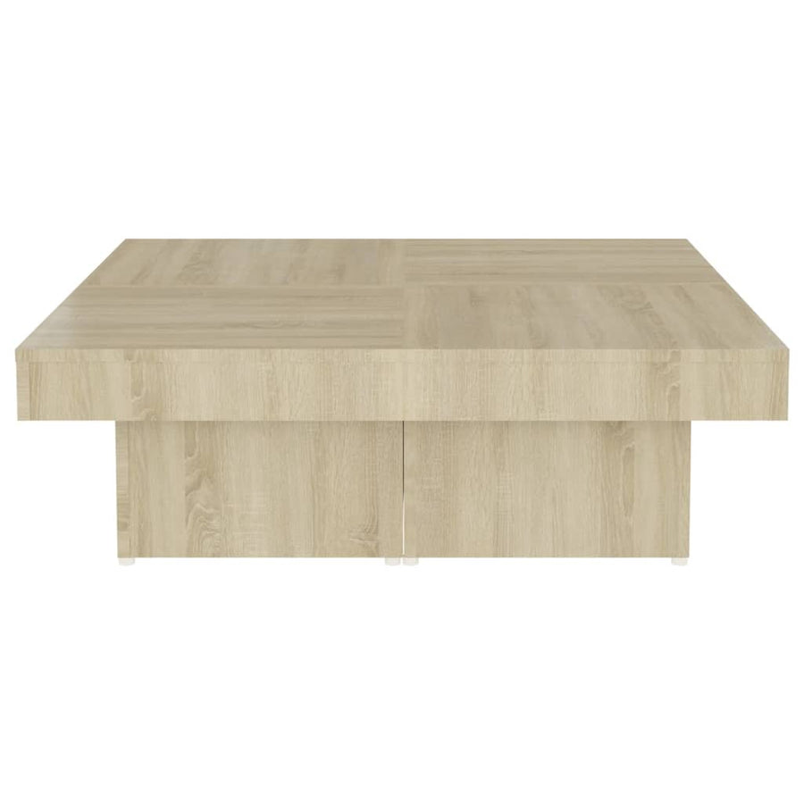 Salontafel 90X90X28 Cm Spaanplaat Sonoma Eikenkleurig 1