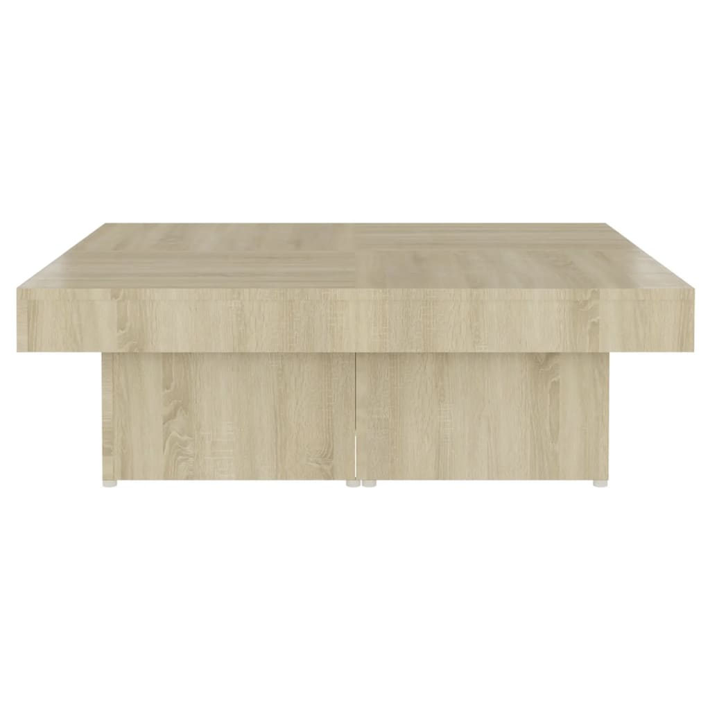 Salontafel 90X90X28 Cm Spaanplaat Sonoma Eikenkleurig 1