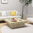 Salontafel 90x90x28 cm spaanplaat sonoma eiken