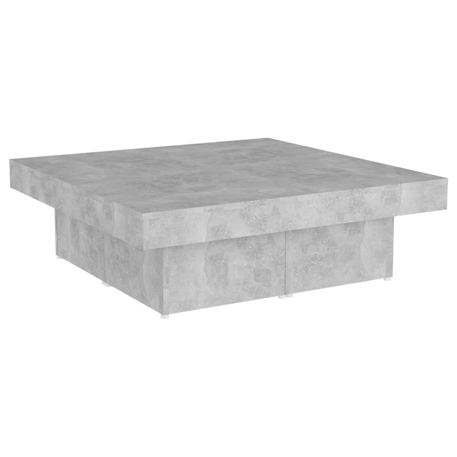 Salontafel 90X90X28 Cm Spaanplaat Betongrijs