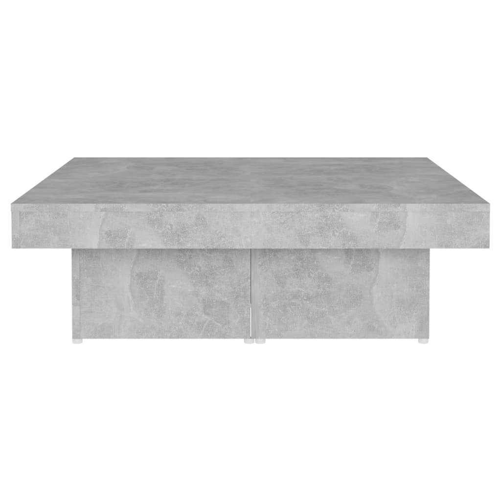 Salontafel 90X90X28 Cm Spaanplaat Betongrijs