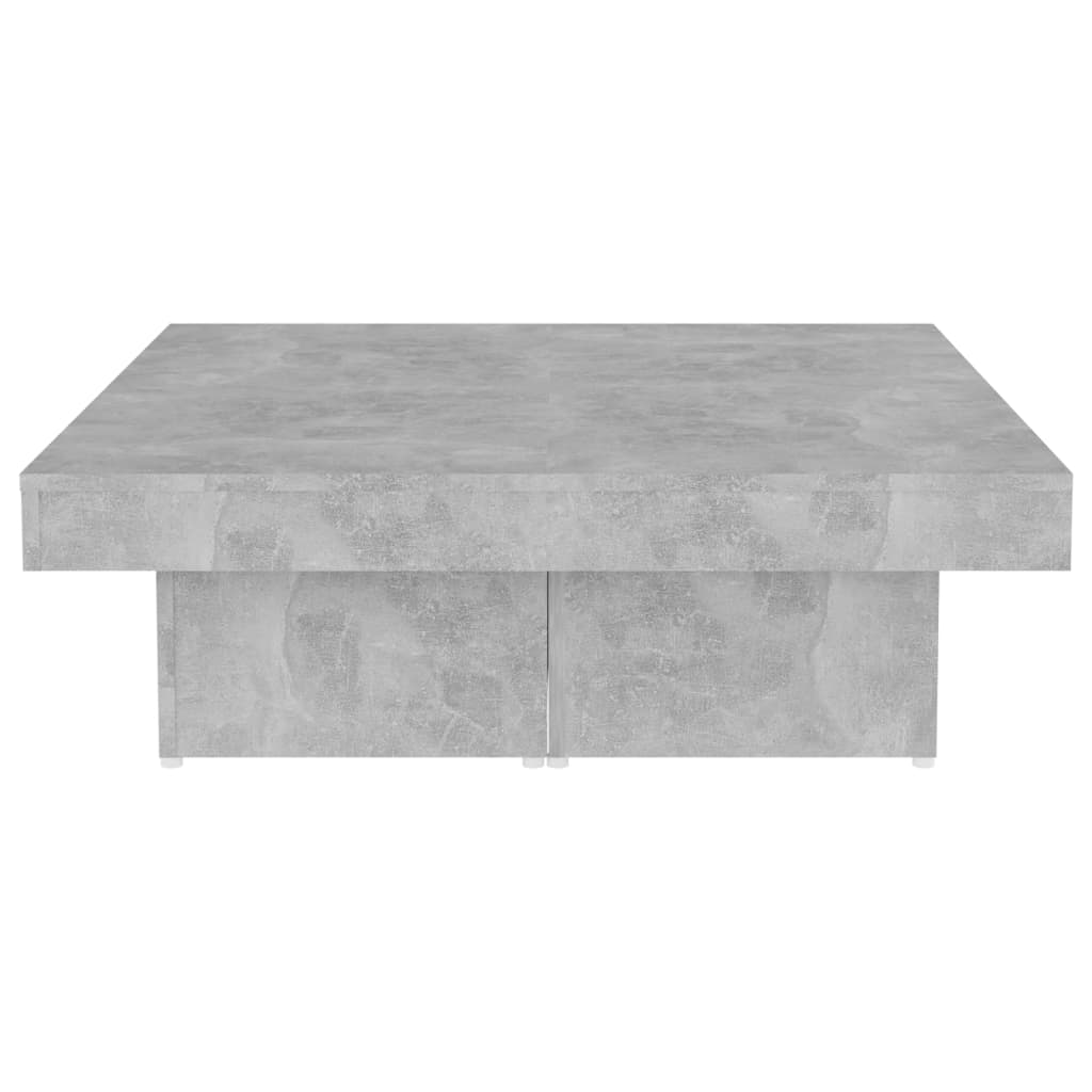 Salontafel 90X90X28 Cm Spaanplaat Betongrijs