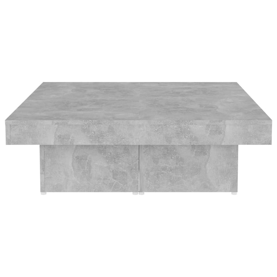 Salontafel 90X90X28 Cm Spaanplaat Betongrijs