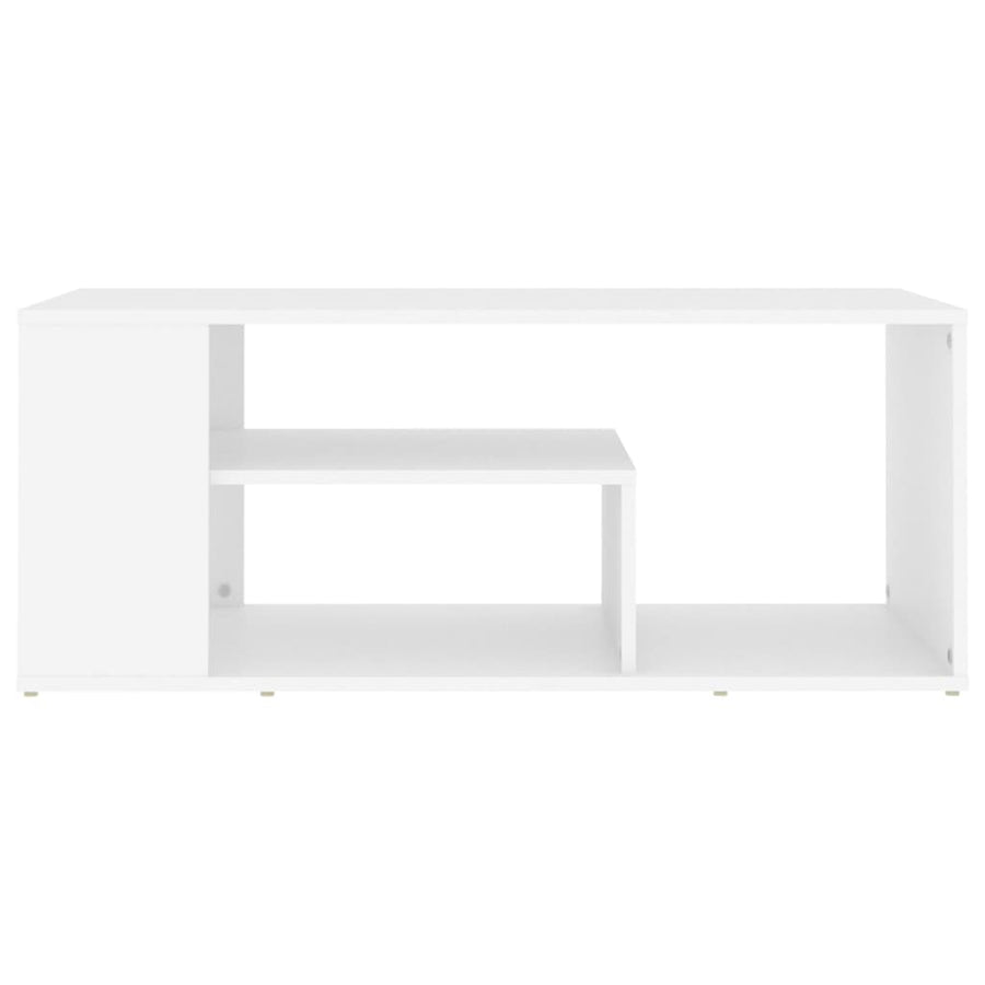 Salontafel 100x50x40 cm spaanplaat wit Wit
