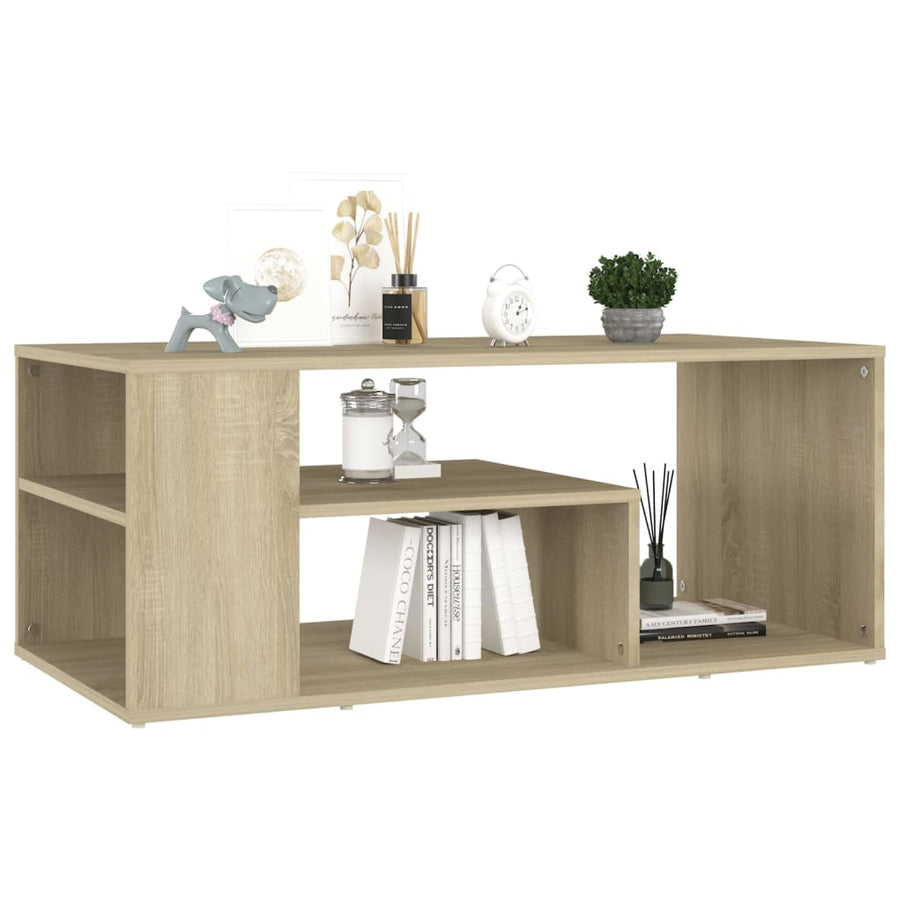 Salontafel 100x50x40 cm spaanplaat sonoma eikenkleurig Sonoma eiken