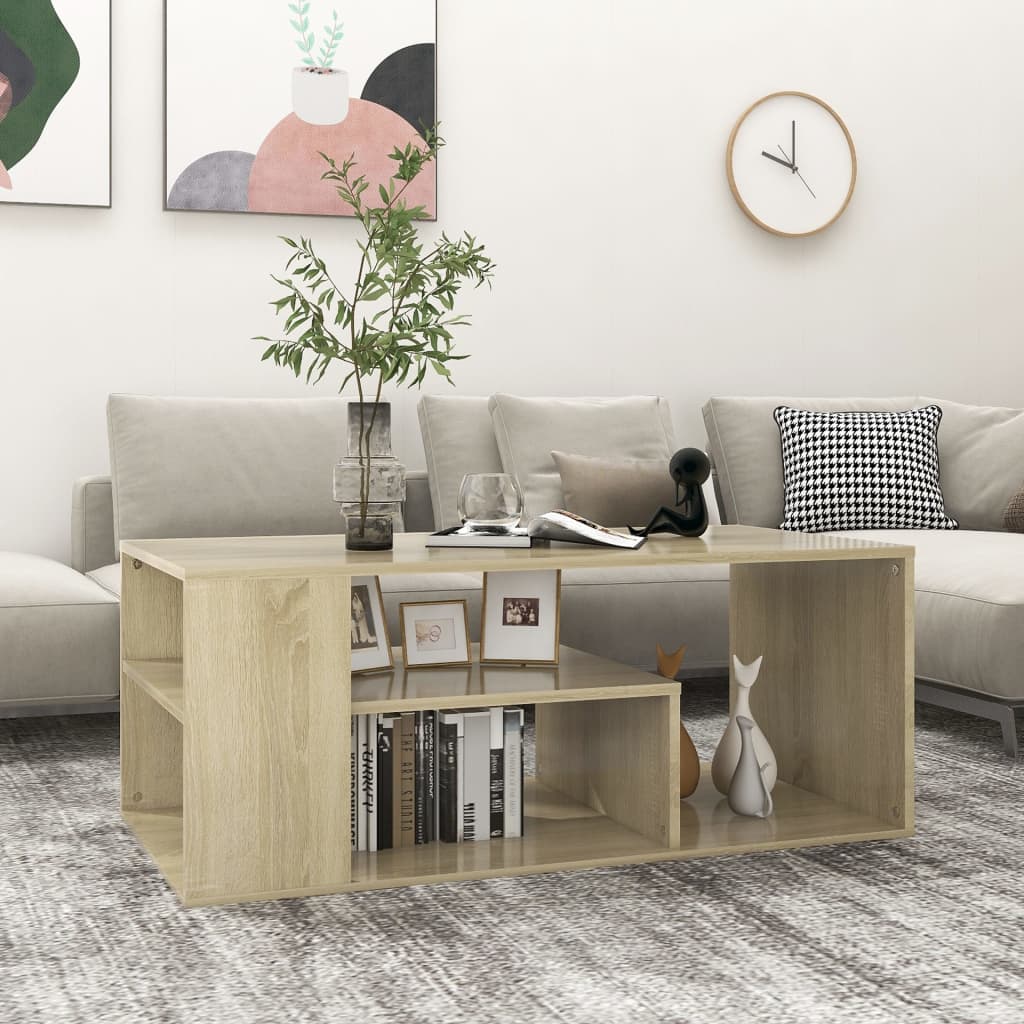 Salontafel 100x50x40 cm spaanplaat sonoma eikenkleurig Sonoma eiken