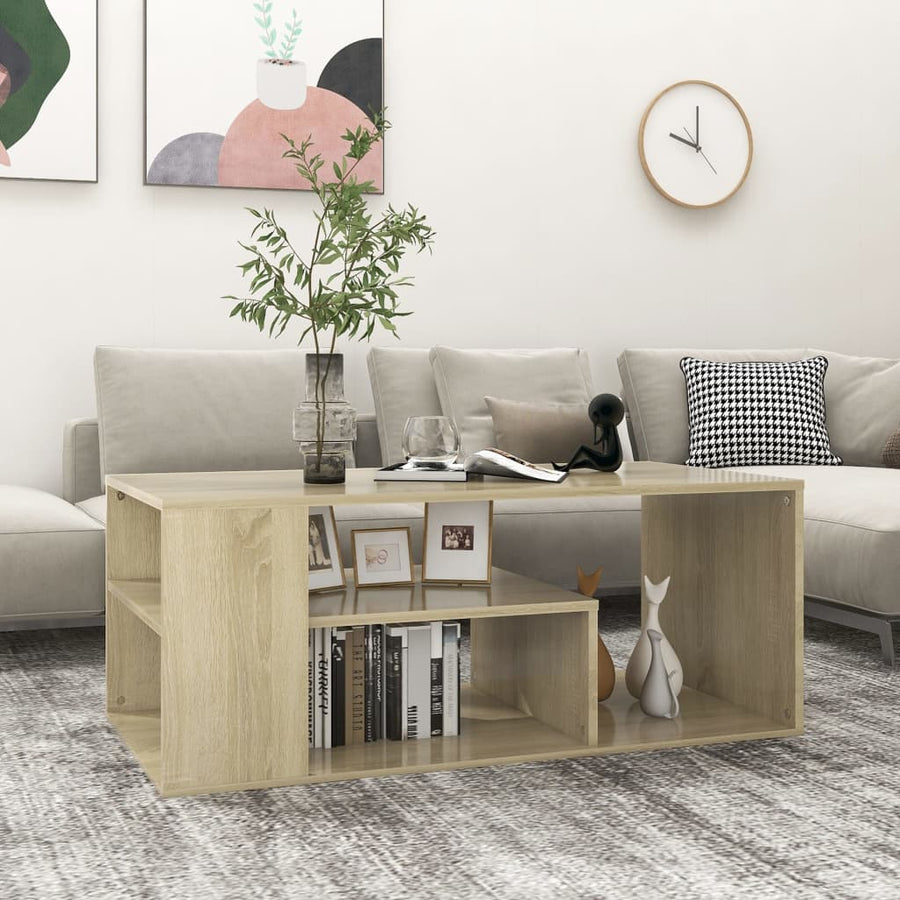 Salontafel 100x50x40 cm spaanplaat sonoma eikenkleurig Sonoma eiken