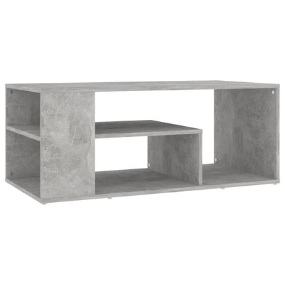 Salontafel 100x50x40 cm spaanplaat betongrijs Betongrijs