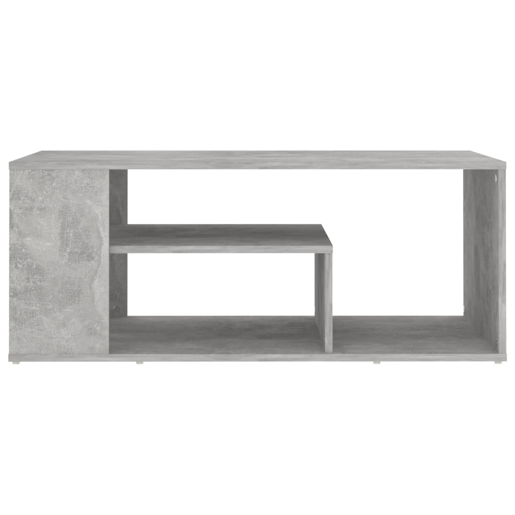 Salontafel 100x50x40 cm spaanplaat betongrijs Betongrijs