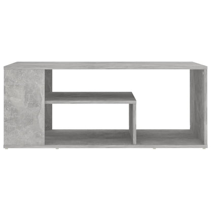 Salontafel 100x50x40 cm spaanplaat betongrijs Betongrijs