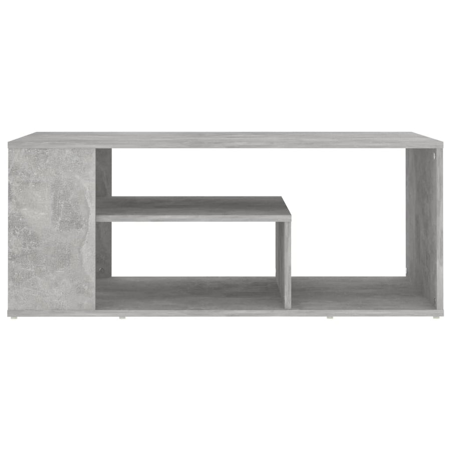 Salontafel 100x50x40 cm spaanplaat betongrijs Betongrijs