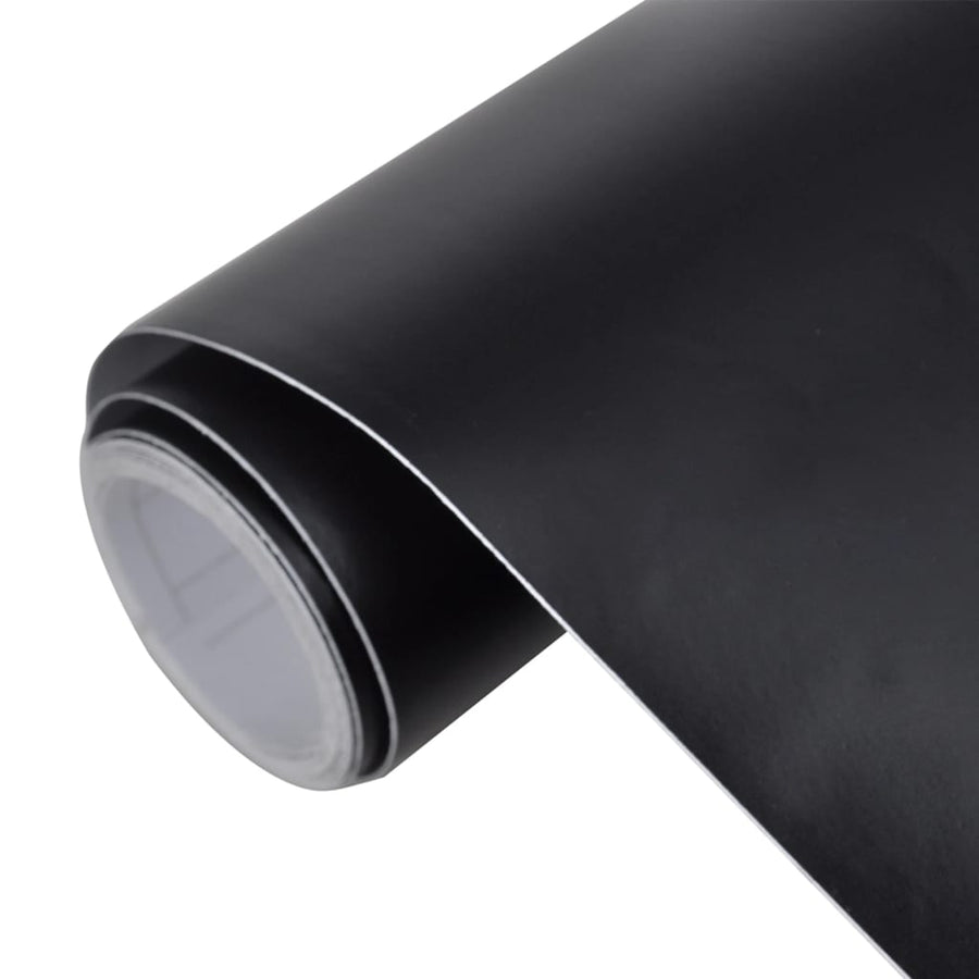 2 St Autofolie 100X150 Cm + 50X150 Cm Matzwart 100 x 150 cm + 50 x 150 cm matt black