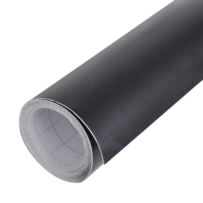 2 St Autofolie 100X150 Cm + 50X150 Cm Matzwart 100 x 150 cm + 50 x 150 cm matt black