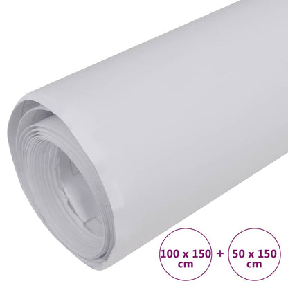 Autofolie Matwit 2 100 x 150 cm + 50 x 150 cm Mat wit